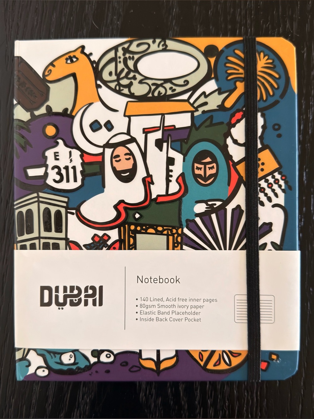 Graphic Hardcover Notebook - Multicolor